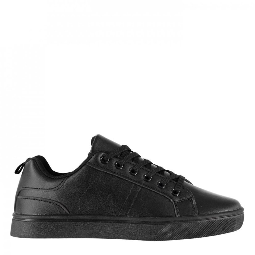 Fabric Low Junior Trainers Black/Black