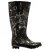 Kangol Festival Ladies Wellies Black Print
