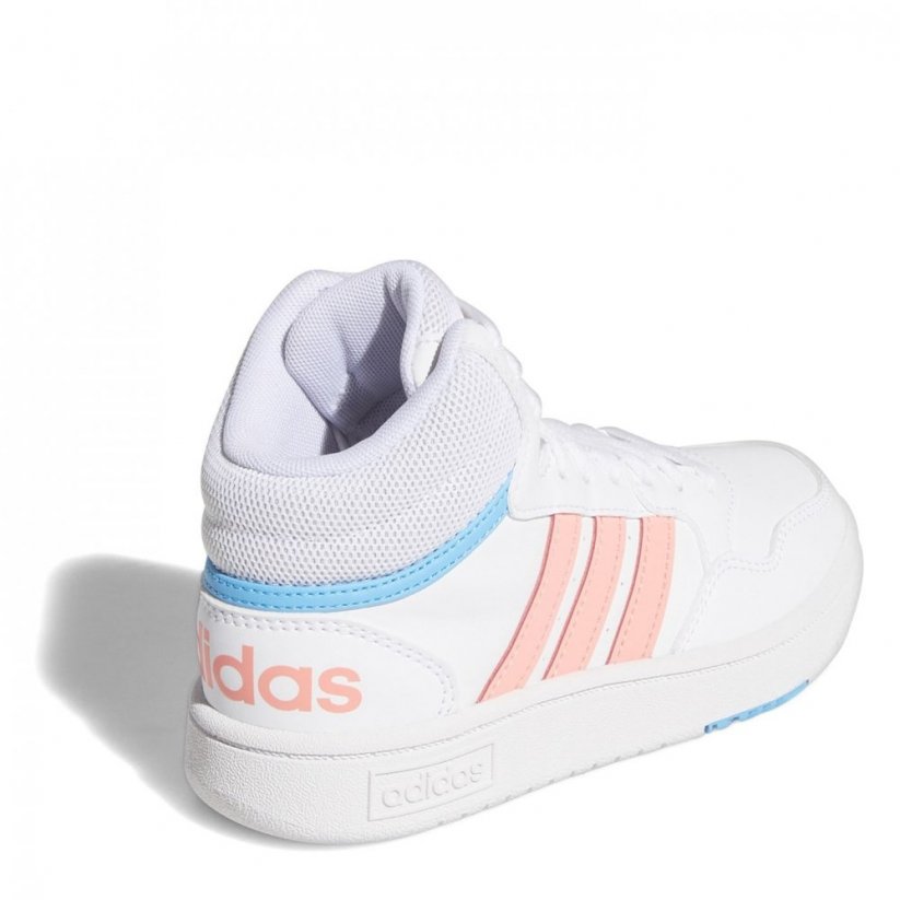 adidas Hoops Mid Shoes Infants White/Multi