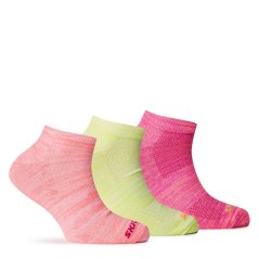 Skechers Kids' Low-Cut Trainer Socks Pink/Yellow