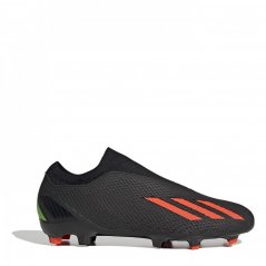 adidas X Speedportal.3 Laceless Firm Ground Football Boots Black/Red/Grn