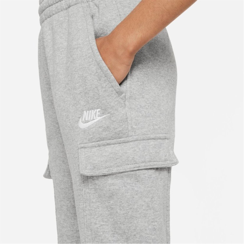 Nike Sportswear Club Fleece Cargo Jogging Bottoms Juniors Grey