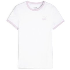 Puma Classics Match Point Logo Tee G T-Shirt Girls Puma White