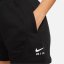 Nike Air Women's Mid-Rise Fleece Shorts Black