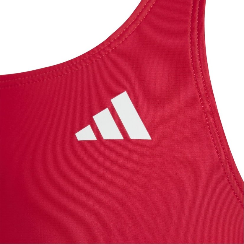 adidas Solid Small Logo Swimsuit Pure Ruby