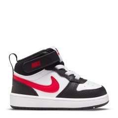 Nike Court Borough Mid 2 Baby/Toddler Shoe Wht/Blk/Red
