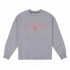 US Polo Assn Logo Sweatshirt Pearl Grey Marl