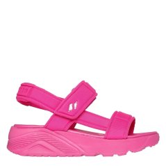 Skechers T-Strap Sling Back Sandal Sports Sandals Girls Hot Pink