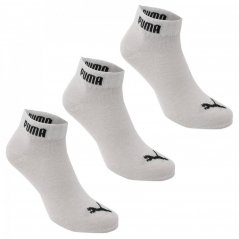 Puma 3 Pack Quarter Socks Junior White