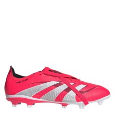 adidas Predator League Fold-Over Tongue Firm Ground Football Boots Red/White