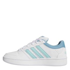 adidas Women's Hoops Classic Court Trainers Ftwr White/Flas