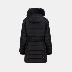 Firetrap Womens Long Sleeve Mid-Length Puffer Jacket Black