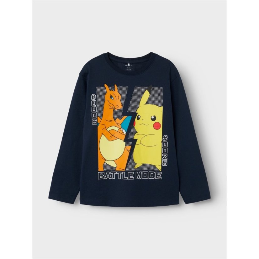 Name It Kids' Pokemon Long-Sleeve T-Shirt Dark Sapphire