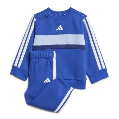 adidas Tiberio 3-Stripes Colorblock Fleece Track Suit Infants Blue