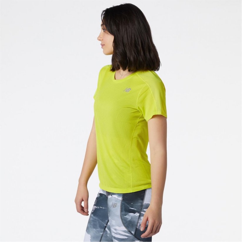 New Balance Accelerate Short Sleeve dámské tričko Yellow