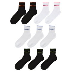 Donnay 10 Pack Quarter Socks Childrens Bright Asst
