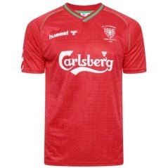 Hummel AFC Wimbledon 1988 Retro Away Shirt Adults Red