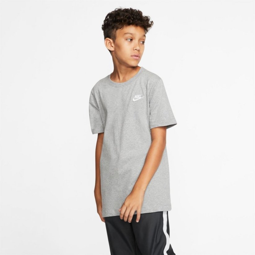 Nike Futura T Shirt Junior Boys Grey