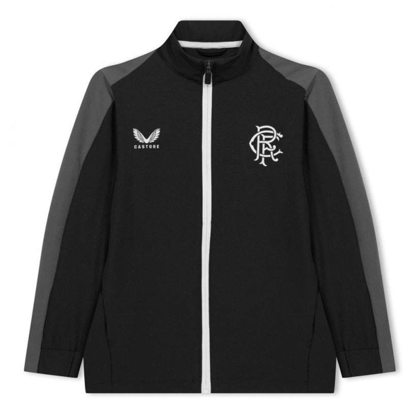 Castore Unisex Kids' Rangers Waterproof Licensed Rain Anorak Black