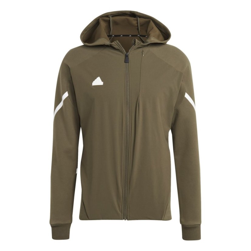 adidas Designed 4 Gameday Premium Full-Zip Track Top Mens Tracksuit Olive