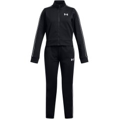 Under Armour Icon Knitted Cropped Performance Tracksuit Black