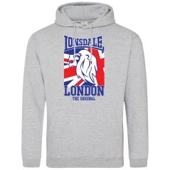 Lonsdale Printed Logo Hoodie Grey 3