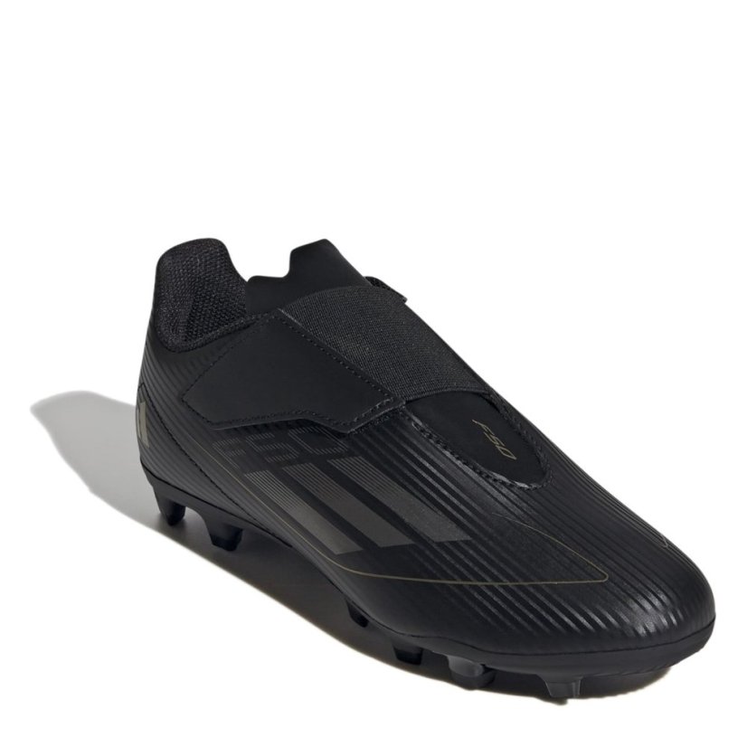 adidas F50 Club Junior Flexible Ground Football Boots Black/Silver