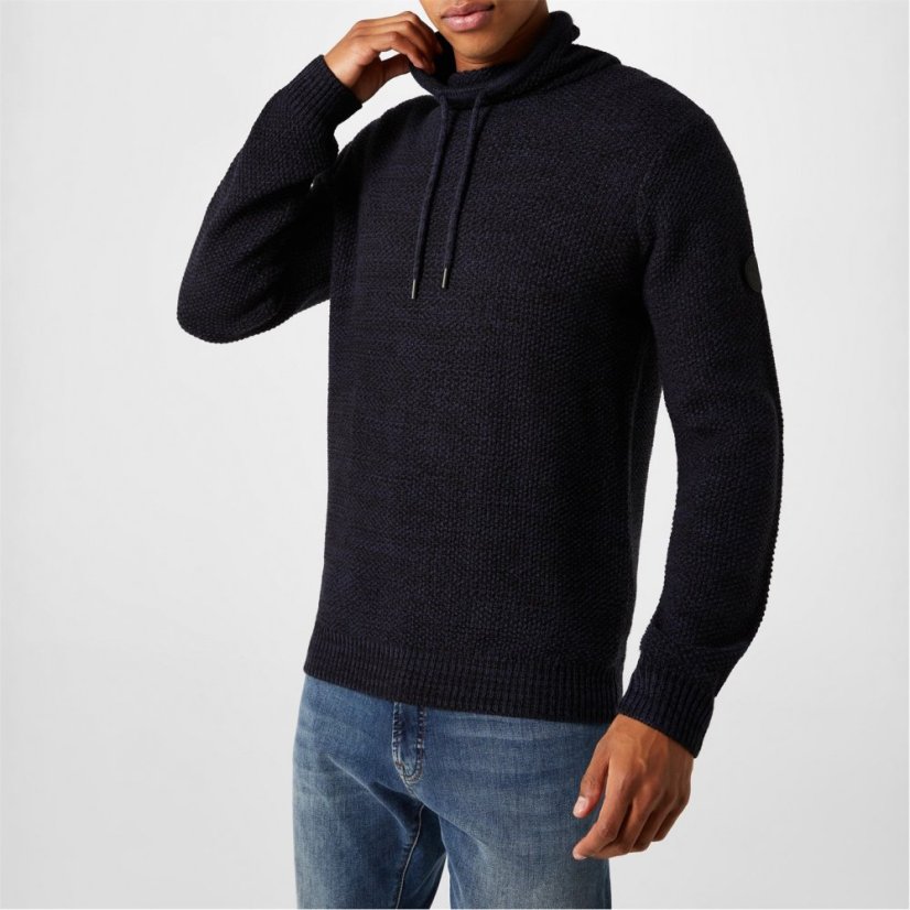 Firetrap Firetrap Cowl Neck Men's Jumper Navy