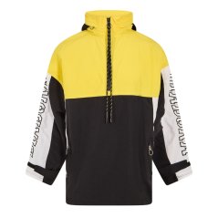 Diadora Men's Anorak Ema Performance Training Jacket SunF/Wht/Blk