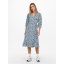 Only Women's Olivia Wrap Dress Blue Fog