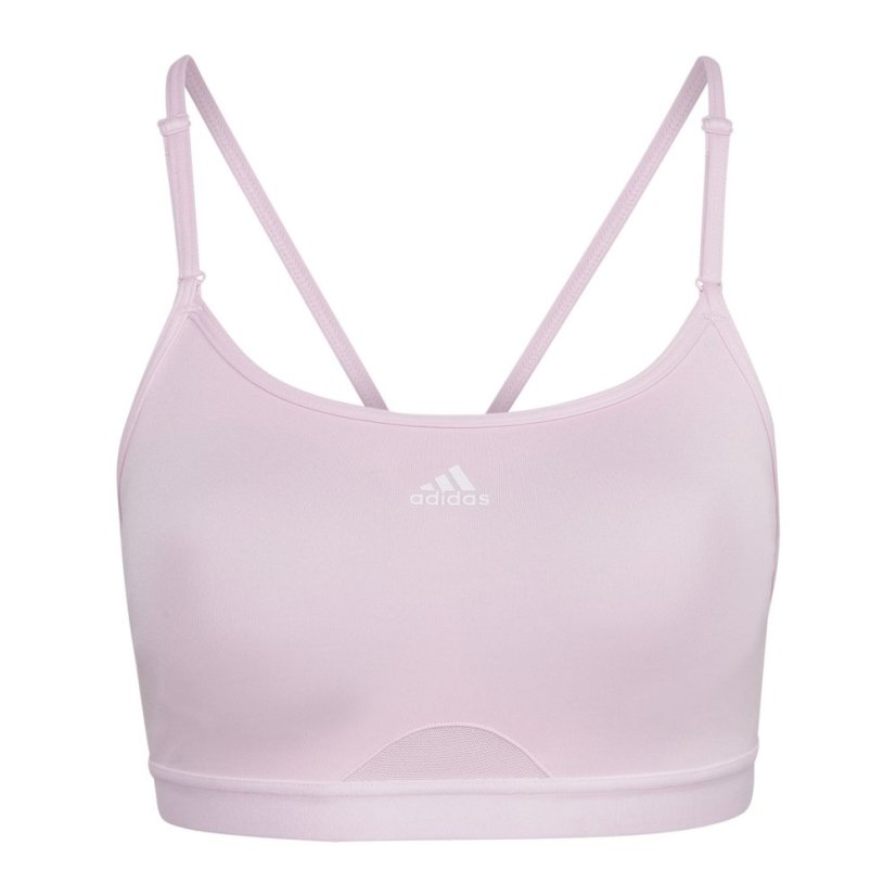 adidas Women's Aeroreact Low Impact Sports Bra Pink
