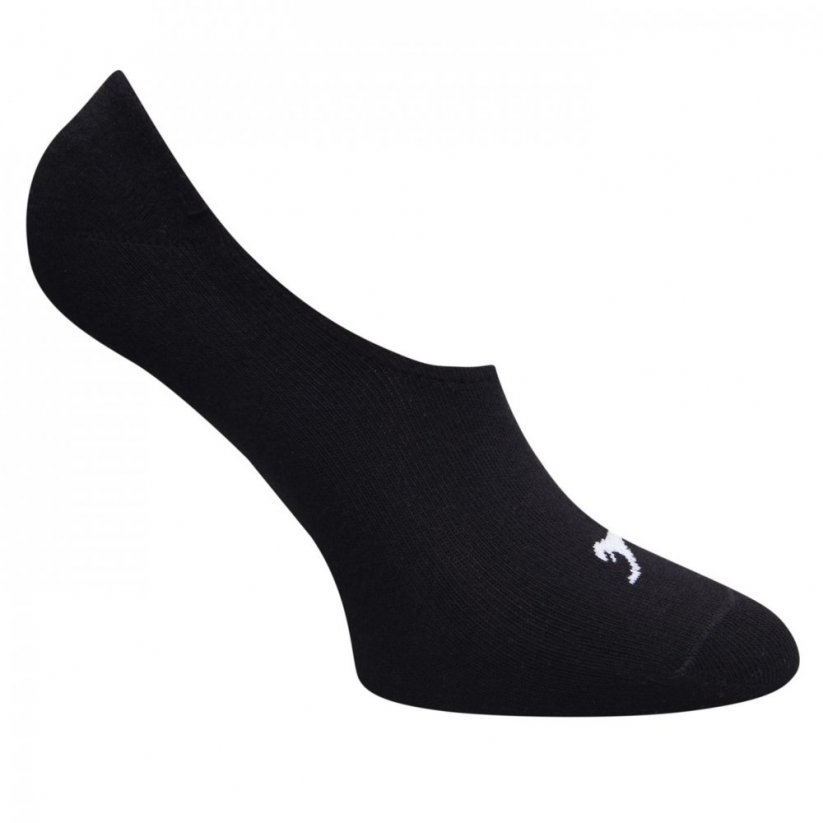 Slazenger 5 Pack Invisible Socks Mens Black