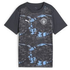 Puma Manchester City Pre Match Shirt 2024 2025 Juniors Grey Cool/Grey