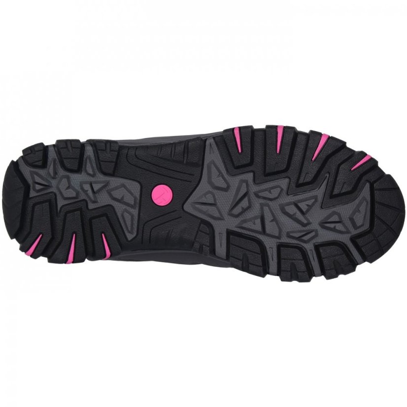 Gelert Horizon Low WP Juniors Walking Shoes Charcoal/Pink