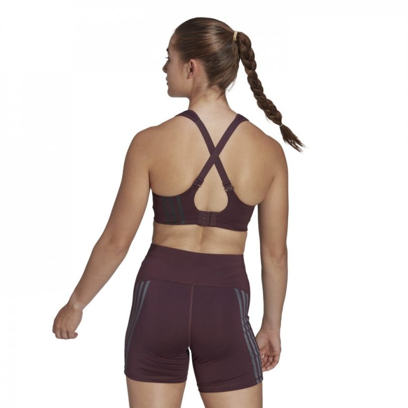 adidas TLRD Impact Training High-Support Bra Womens Shdw Maroon