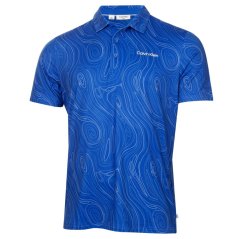 Calvin Klein Golf Men's Short Sleeve Performance Polo Shirt Sapphie
