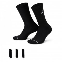 Air Jordan Everyday Crew Socks (3 pairs) Black