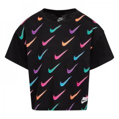 Nike With It Short Sleeve T Shirt Infant Girls BLACK