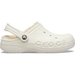 Crocs Men's Baya Lined Mule Slippers Almost White