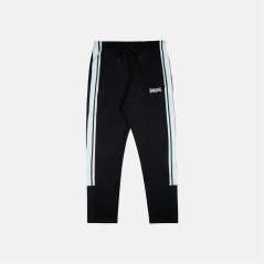 Lonsdale Kids' Poly Stretch Black Open Hem Woven Tracksuit Joggers Black