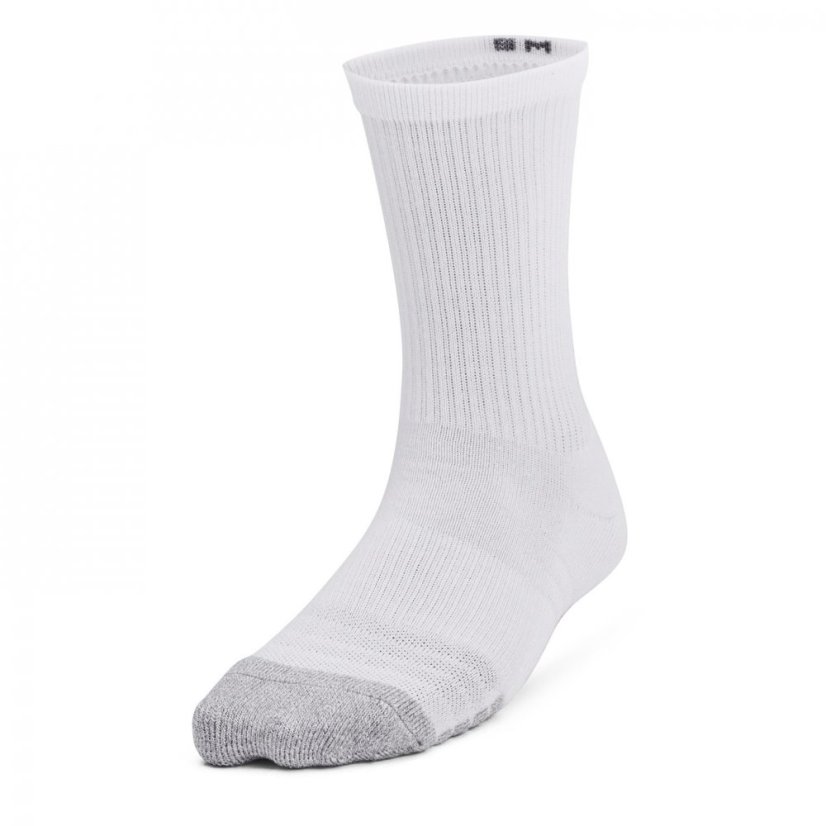 Under Armour UA Performance Tech 3-Pack Crew Socks Kids' White
