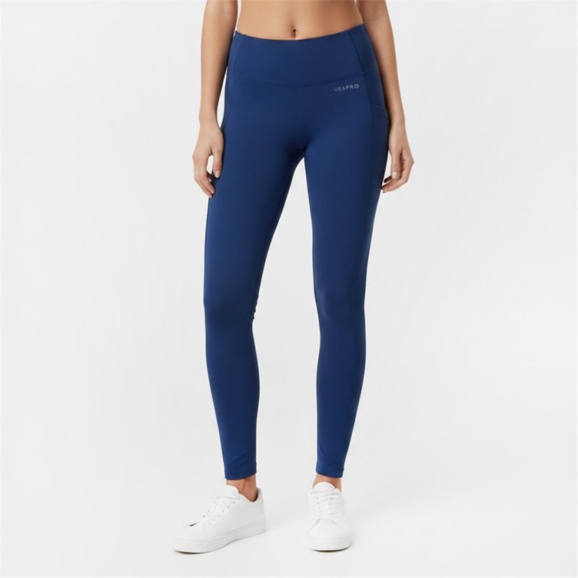 USA Pro USAPro Core High Rise Leggings Womens Navy