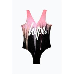Hype Kids' Drips One Piece Swimsuit Multi