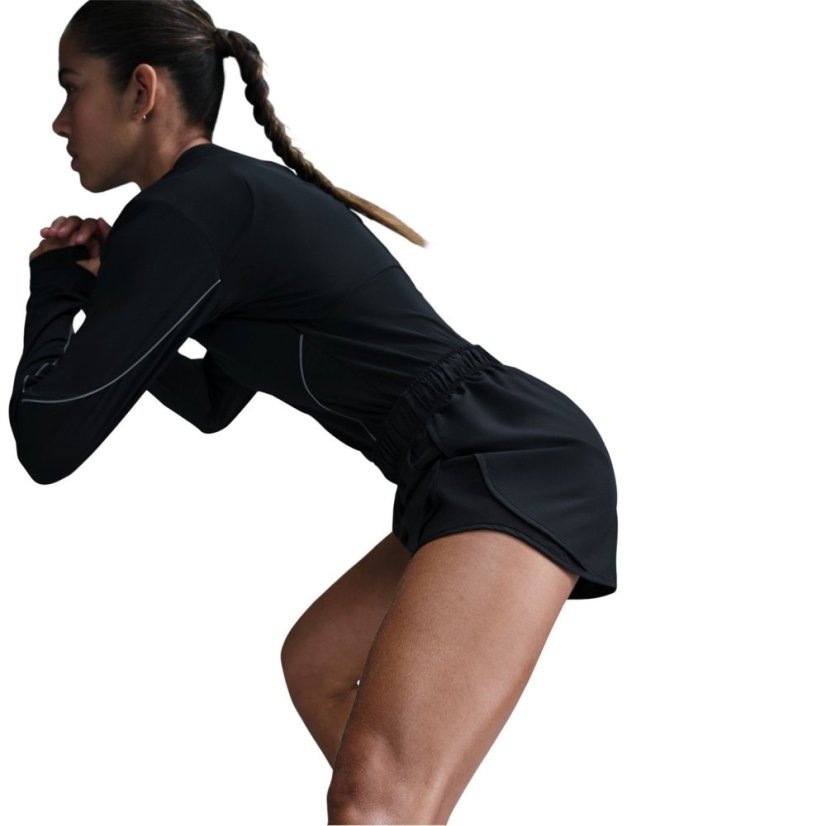 Nike Tempo Women's Dri-FIT Mid-Rise Brief-Lined Running Shorts Black