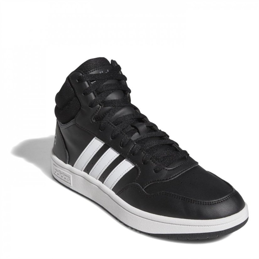 adidas adidas Hoops 3.0 Mid Classic Vintage Shoes Mens Black/White