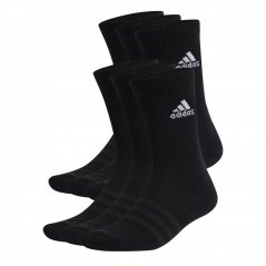 adidas Cushioned Sportswear Crew Socks 6-Pack Juniors Black