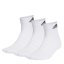 adidas 3 Pack Ankle Socks Unisex Juniors White