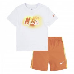 Nike Tee Short Set In09 Safety Orange
