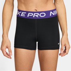 Nike Pro Three Inch Shorts Womens Black/Purple