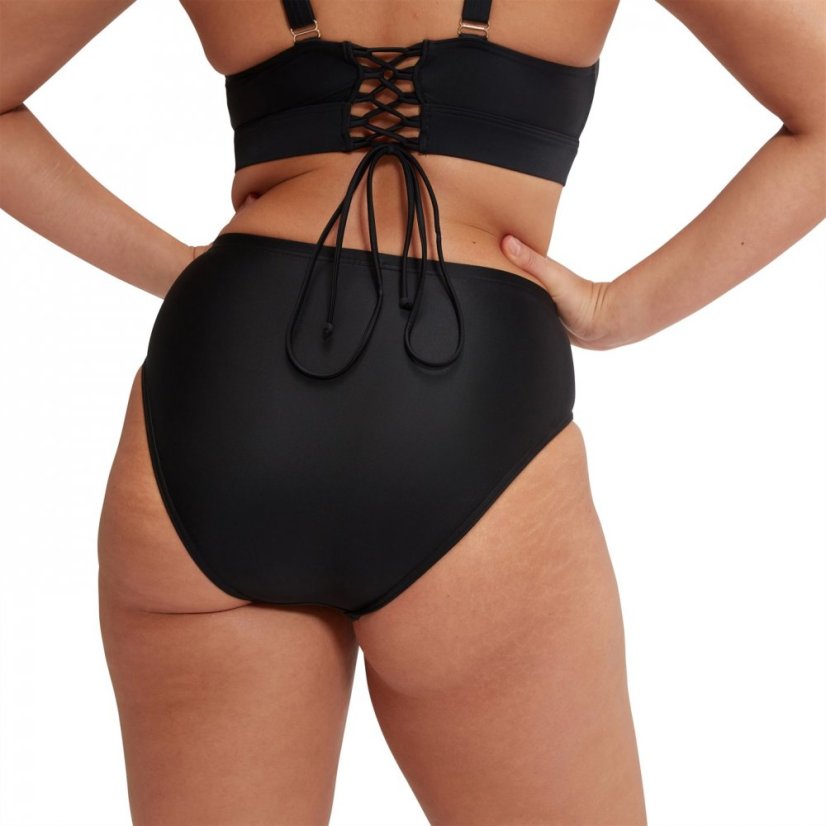 Speedo Womens Shaping High Waist Brief Black